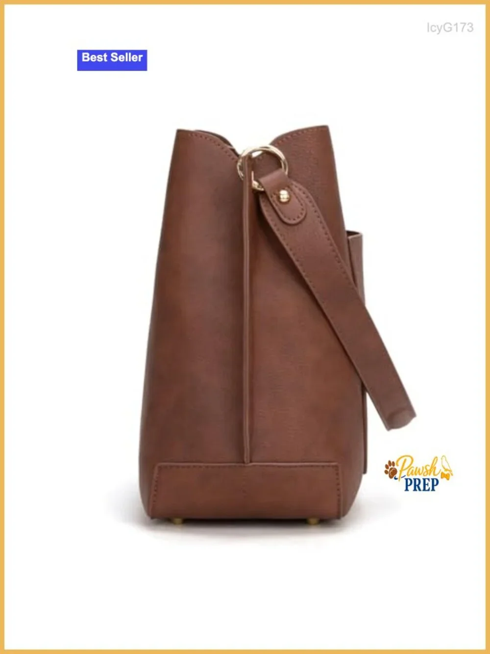 Medium Hobo Bag for Women, Shoulder Purse with 3 Compartments, Faux Leather